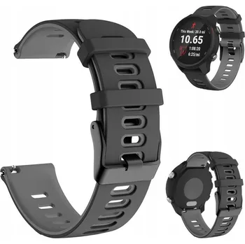 Řemínek na hodinky Řemínek Best Accessories pro Garmin 22mm černý