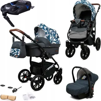 Kočárek Kočárek 4v1 BabyLux Optimal: sportovní kočárek, hluboká korba, autosedačka ISOFIX