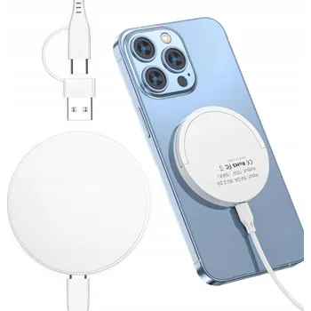 RYCHLÁ BEZDRÁTOVÁ NABÍJEČKA Qi 15W + USB C KABEL