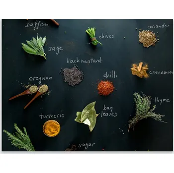 Kuchyňské prkénko Skleněná Ochranná Deska a Krájecí Prkénko | Indukce, Sporák ds-0392