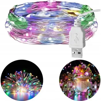 Vánoční dekorace Vánoční osvětlení na stromeček GOLED pro vnitřní použití, 10 m, 51 - 100 světýlek