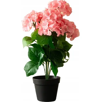 umělá květina UMĚLÝ KVĚT HORTENZIE růžová, výška 57 cm