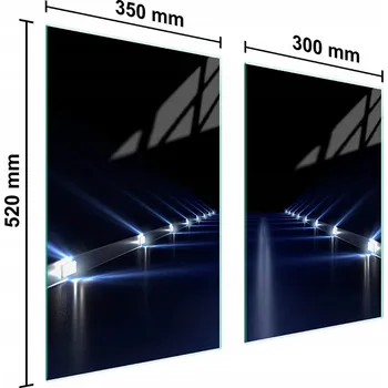 Kuchyňské prkénko Krájecí deska TMK ArtDeko sklo 2 ks