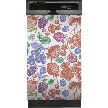 Obraz Magnetická podložka na myčku nádobí - lesní plody, 45x70 cm