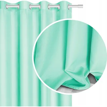 Obraz ZÁCLONY DO OBÝVÁKU HOTOVÉ S KOLEČKY MÁTOVÉ 140x180 VIVA