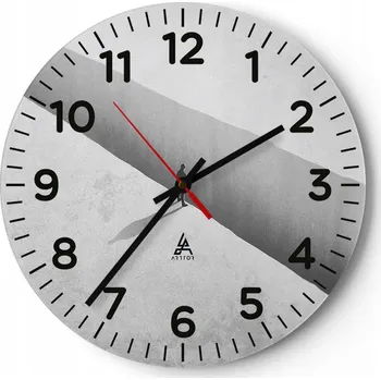 Hodiny Kuchyňské nástěnné hodiny 30x30 Propast Moderní skleněné hodiny do obýváku Tiché