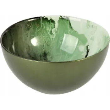 Salátová Mísa skleněná Villa Italia Agat zelená 15 cm