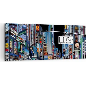 Obraz Foto obraz na plátně canvas 100x40 město obývací pokoj ložnice na zeď velký