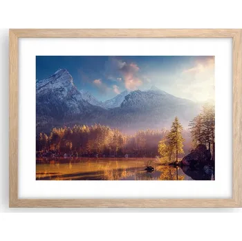 Obraz Obraz plakát v rámu světlý dub do obýváku 40x30 krajiny foto na zeď