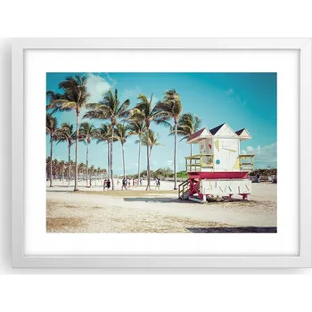 Obraz Obraz plakát v bílém rámu do obýváku 40x30 krajina foto na zeď