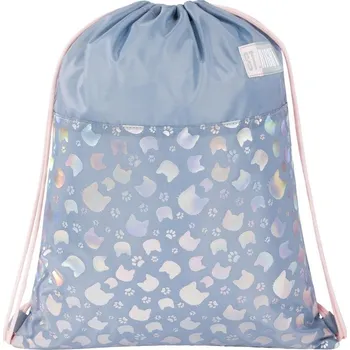 Školní sáček Vak na obuv, pytel na tělocvik St.Right SILVER CATS 4953