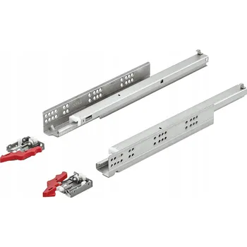 Zásuvková pojezd UM A30 s plným výsuvem a brzdou do 16 kg Hafele 500 mm, 3D Tandem spodní montáž