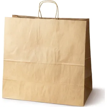 Nákupní taška PAPÍROVÁ TAŠKA 450x170x480 mm HNĚDÁ