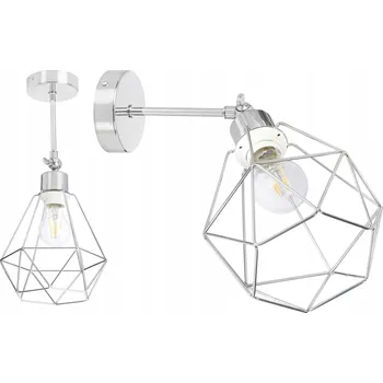 Nástěnné svítidlo Nástěnné svítidlo KINKIET pohyblivé loft drátěné na E27 chrom