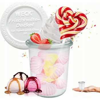 Sklenice Sklenice WECK /sklenice s plastovým zavařovací sklenice 1 60 Ml FORMA