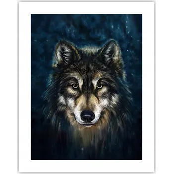 Obraz Obraz plakát na zeď bez rámu 40x50 vlk foto plakáty do obýváku ložnice