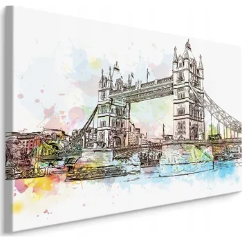 Obraz Obraz na plátně Malba TOWER BRIDGE 3D 90x60