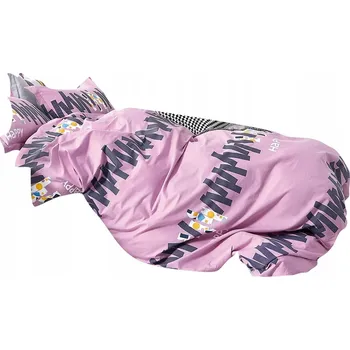 Povlečení POVLEČENÍ 160x200 BAVLNA SATÉN 2 POVLAKY NA POLŠTÁŘE NICE