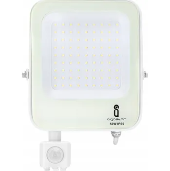 LED reflektor 50W halogen IP65 6500K studená bílá s PIR senzorem