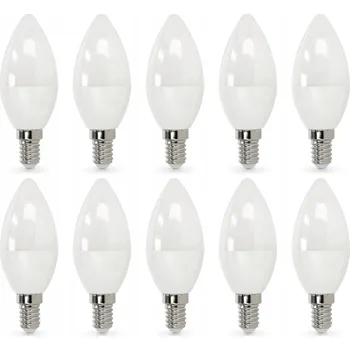 Žárovka 10x LED žárovka SW E14 8,5W Neutrální bílá 4000K 806lm Žárovka Svíčka