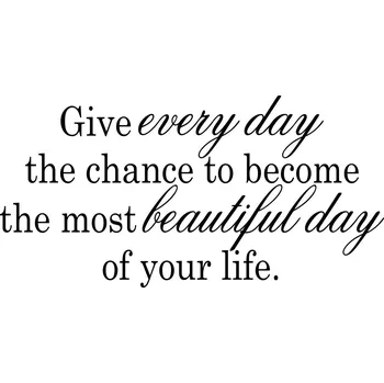 Obraz Samolepka na stěnu Drukant W-C0291_140 citát černá 140x70 cm