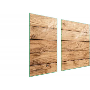 Obraz SKLENĚNÁ OCHRANNÁ DESKA NA SPORÁK 90x52 DŘEVO TVRZENÉ SKLO