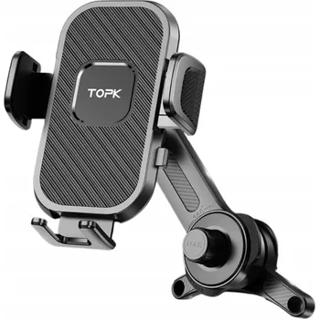 Otočný držák do auta na telefon, teleskopický, černý, do mřížky ventilace