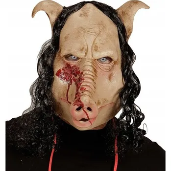 Maska na obličej Widmann WI96585 latexová zvířata béžová