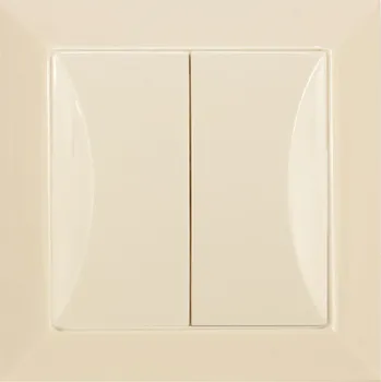 vypínač Dvojitý vypínač Klasik, Podomítkový Timex-Elektro bílý WP-5/2 Op