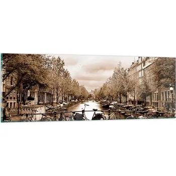 Obraz Obraz na skle do obýváku ložnice 90x30 město foto obrazy na zeď sklo