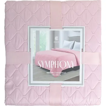 Přehoz na lůžko Přehoz na postel Essex polyester 170 cm x 210 cm růžový