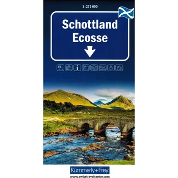Umění Schottland, Regionalstrassenkarte 1:275`000. 1:275`000: 2028 Min. Kolektivní práce