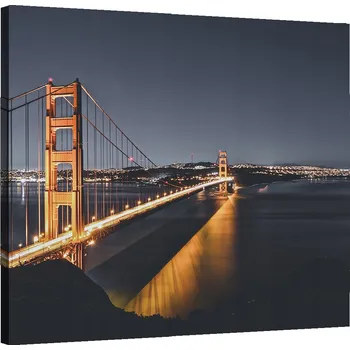 Obraz OBRAZ NA PLÁTNĚ Most západ slunce 40x40