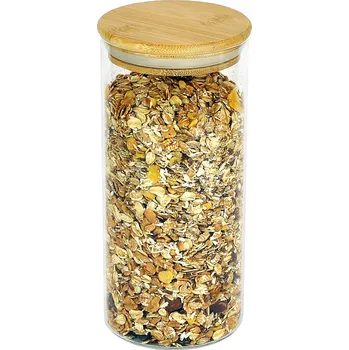 Dóza na potraviny Skleněná nádoba zavařovací sklenice o objemu 700 ml na potraviny koření