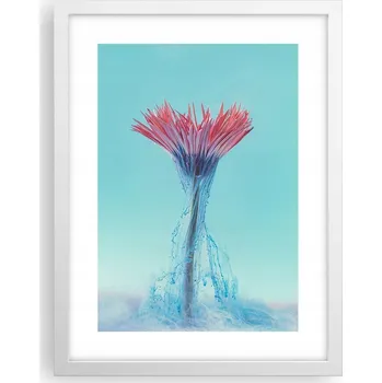 Obraz Obraz plakát v bílém rámu do obýváku 30x40 abstrakce plakáty na zeď