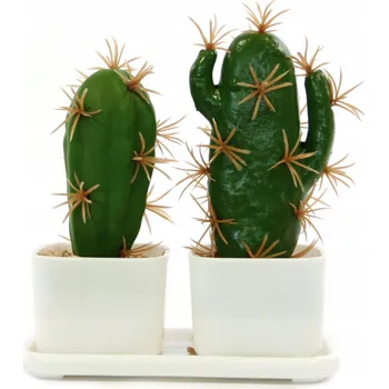 umělá květina UMĚLÉ KVĚTY V KVĚTINÁČI Kaktus 14 cm