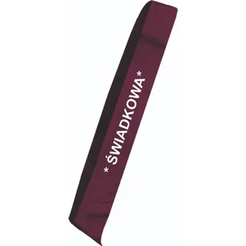 Party dekorace Bordó stuha s potiskem - reklamní šerpa pro hostesky s vlastním textem