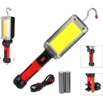 Svítilna DÍLENSKÁ LAMPA SVÍTILNA COB LED HÁK MAGNET 700LM