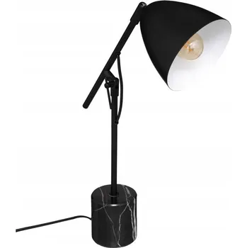 Stojací lampa STOJACÍ LAMPA kovová ČERNÁ KAMENNÁ 40 x 55 cm