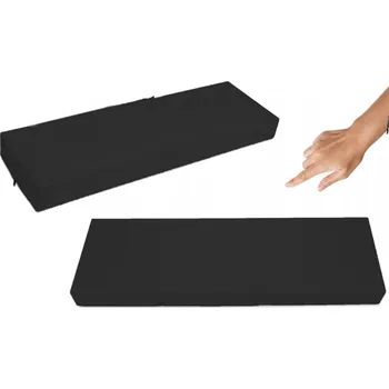 Podsedák Polštář na paletový nábytek, 120x40 cm, černý, na lavici