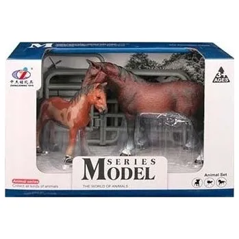 Zoolandia kůň s hříbětem 10-15 cm a doplňky