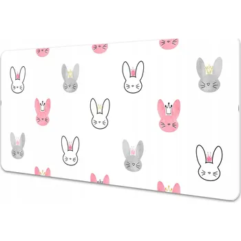 Psací stůl Do interiéru podložka na stůl, na psací stůl - Králíci v korunách