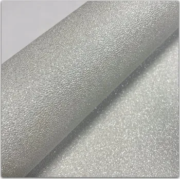 Tapeta TAPETA ŠEDÉ POZADÍ SE TŘPYTKAMI VINYLOVÁ NA VLIESU