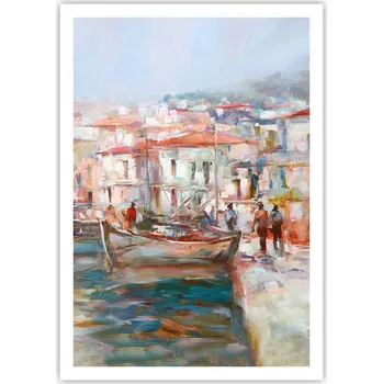 Obraz Plakát na zeď bez rámu 70x100 přístav moře obraz plakáty do obývacího pokoje