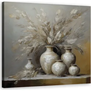 Obraz Obraz na plátně, Váza s květinami - zátiší 30x30 cm