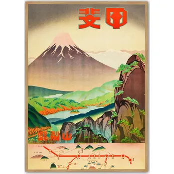 Obraz Plakát JAPONSKO - HORA FUDŽI - CESTOVÁNÍ bez rámu 50 x 70 cm