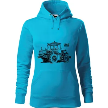 Dámská mikina Mikina - Liaz ŠT-180N Barva: Modrá - tyrkysová (44), Velikost: M, Střih: Dámské