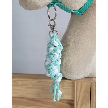 Hobby horsing Hobby Horse ohlávka A3 + vodítko z provázku mátové barvy
