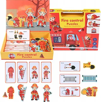 Smily Play Magnetická skládačka Hasiči Puzzle SP84505