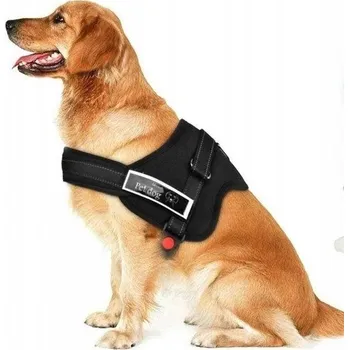 Postroj pro psa Postroj pro psy nastavitelný černý XXL beztlakový voděodolný